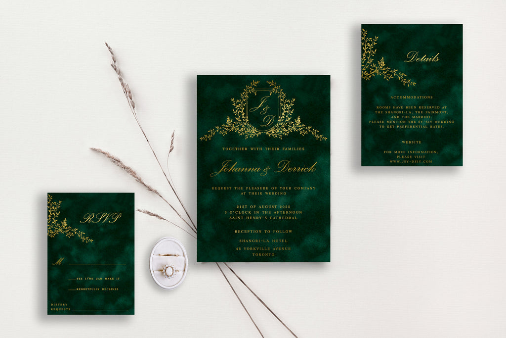 Johanna Velvet Wedding Invitations