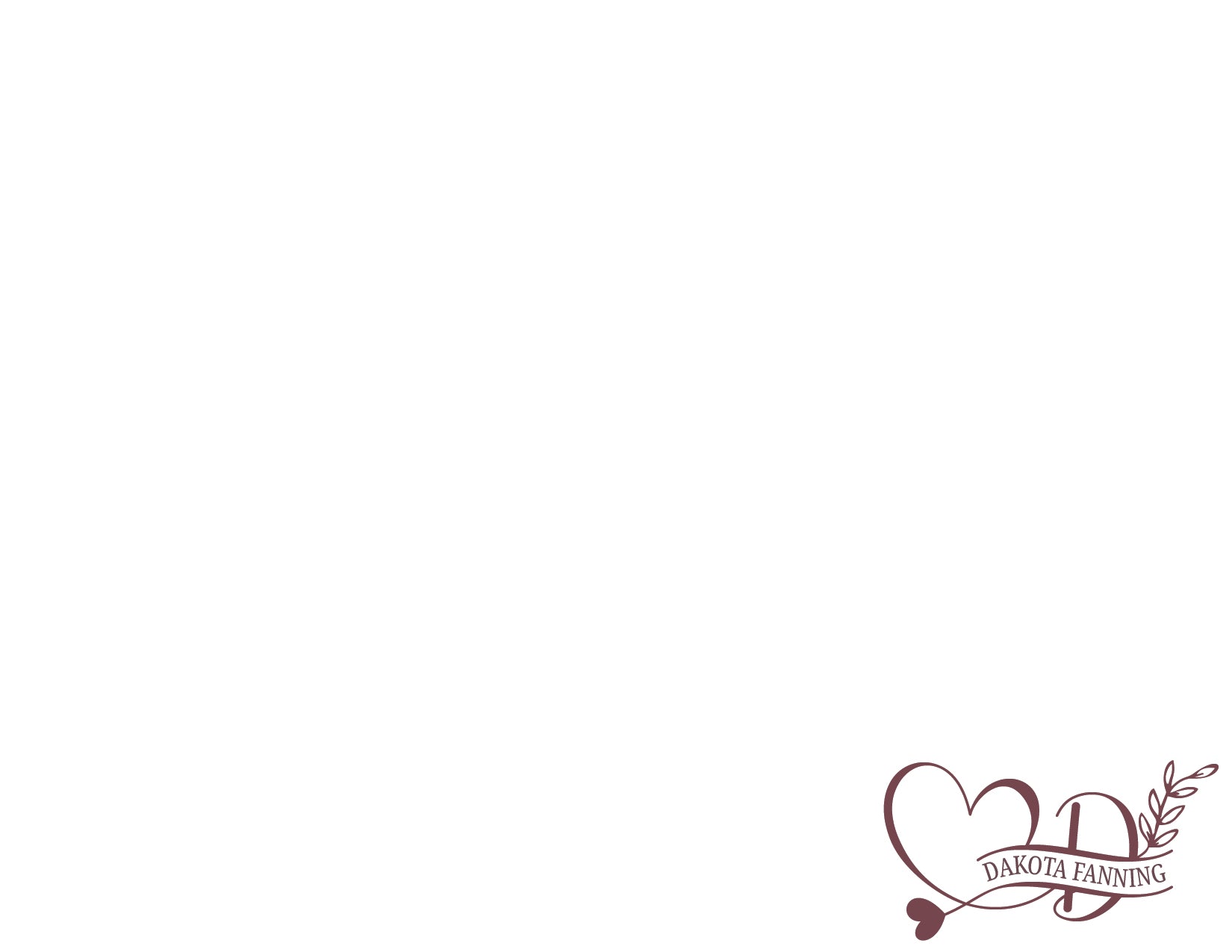 Custom Note Card (pack of 30) - Heart Leaves