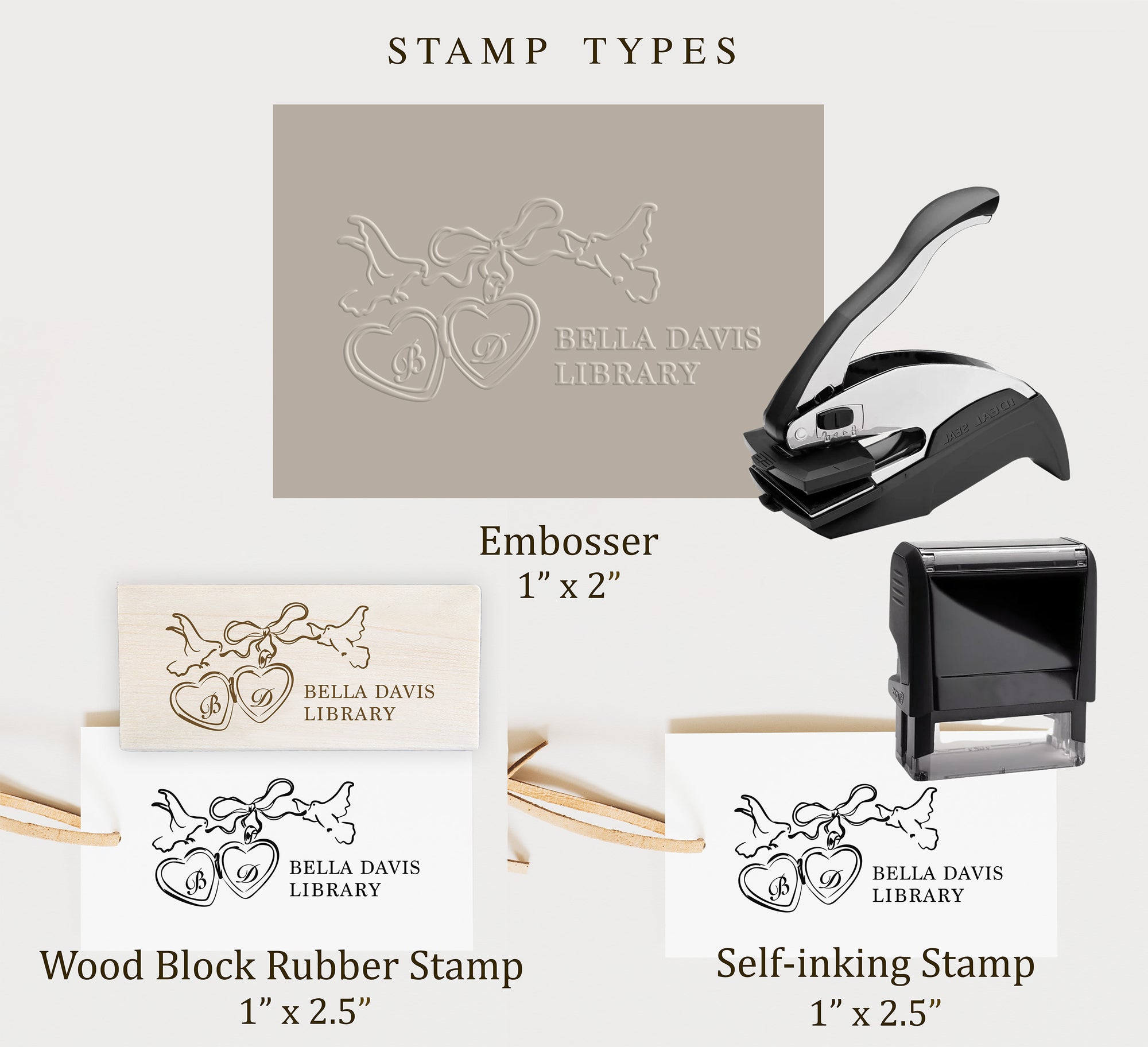 Book Embosser - Heart Locket