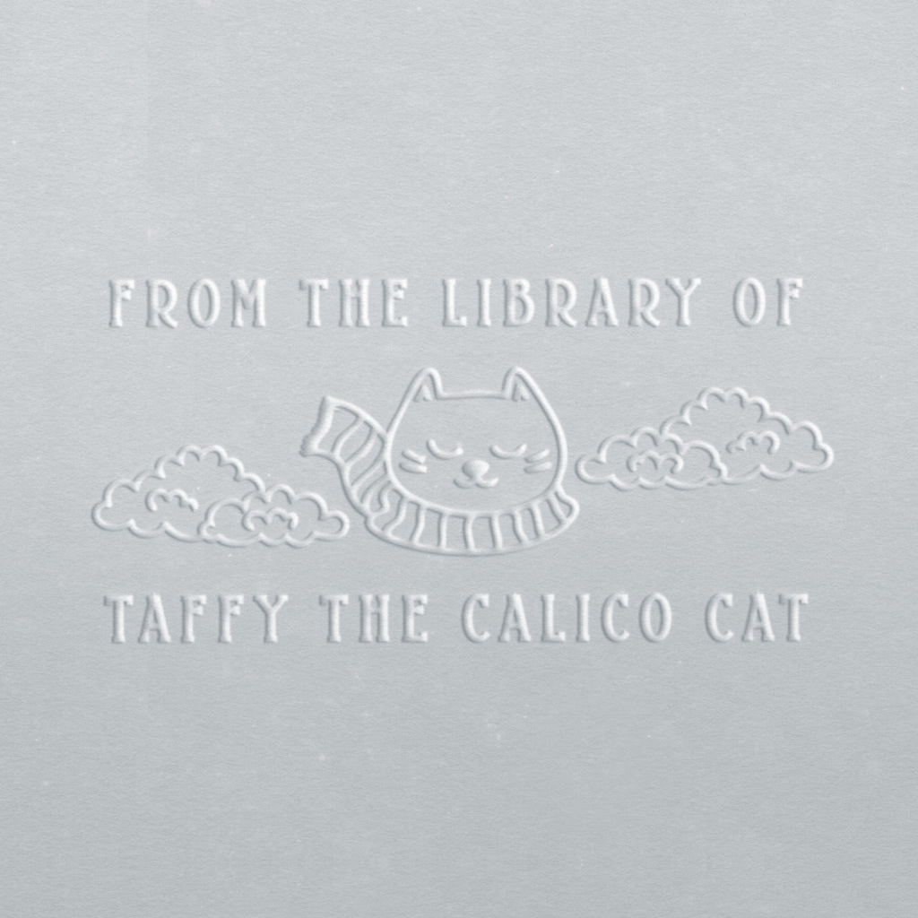 Book Embosser - Cat in the Clouds