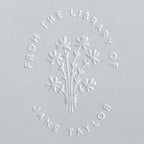 Book Embosser - Jane Flower Bunch