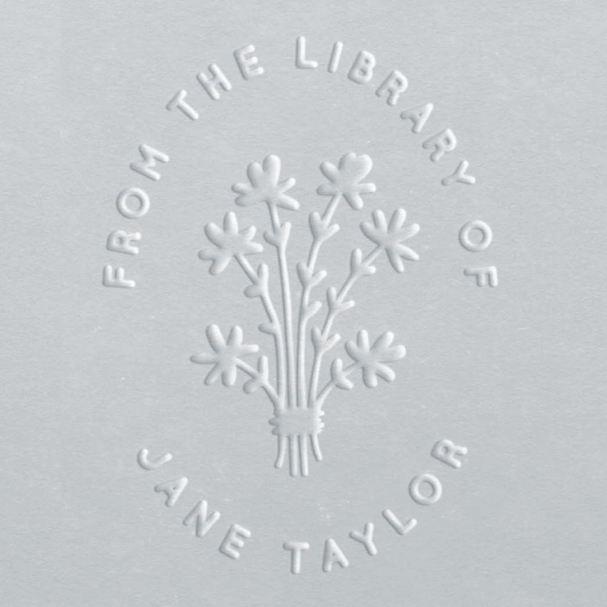 Book Embosser - Jane Flower Bunch