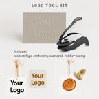 Logo Tool Kit (Embosser + Rubber Stamp + Wax Stamp)