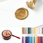 Custom Wax Seal Kit (Wax Stamp + Sealing Wax + Melting Kit)