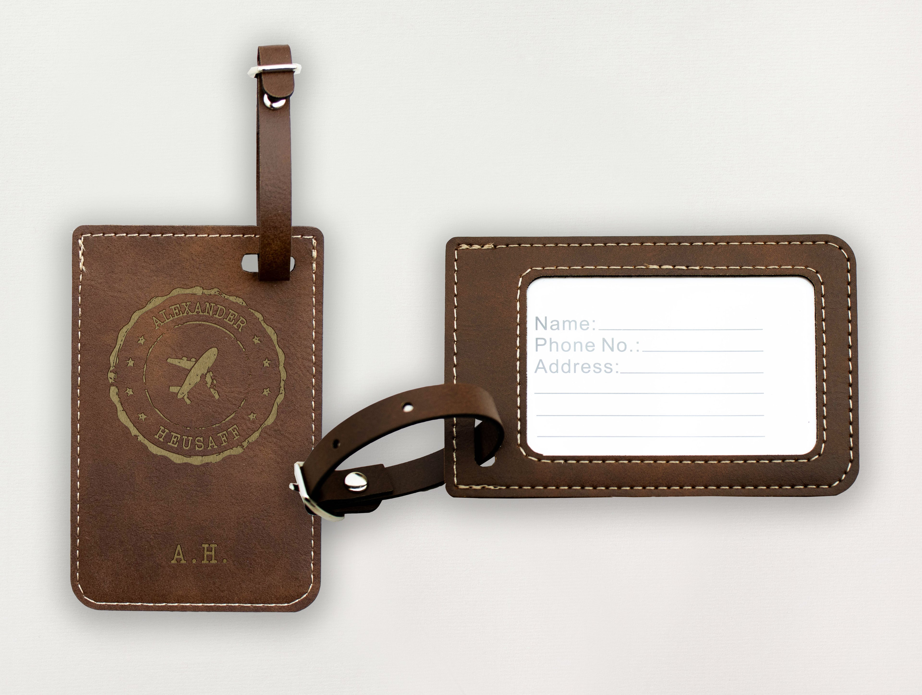 Luggage Tag - Vintage Plane