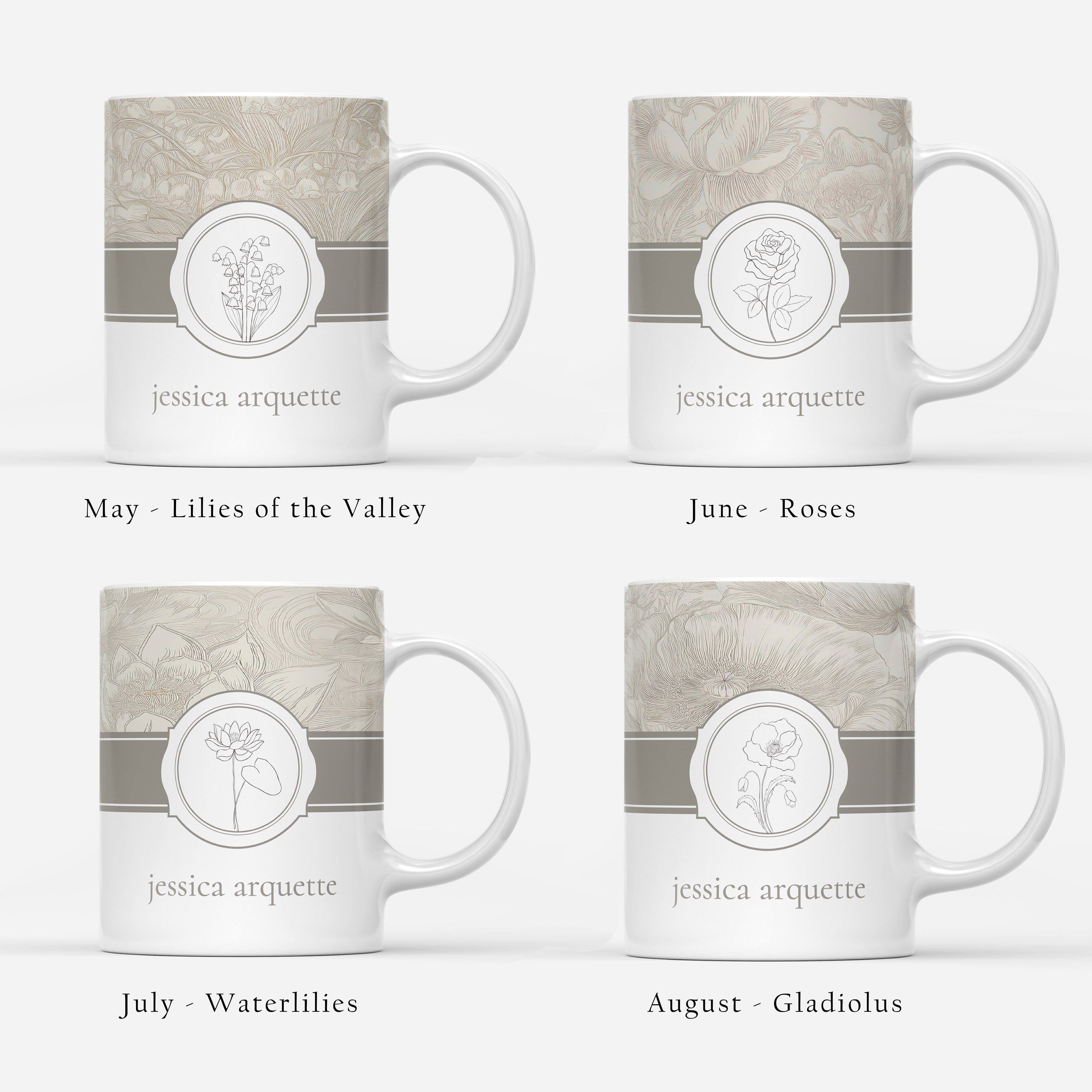 Custom Mug - Birth Flower