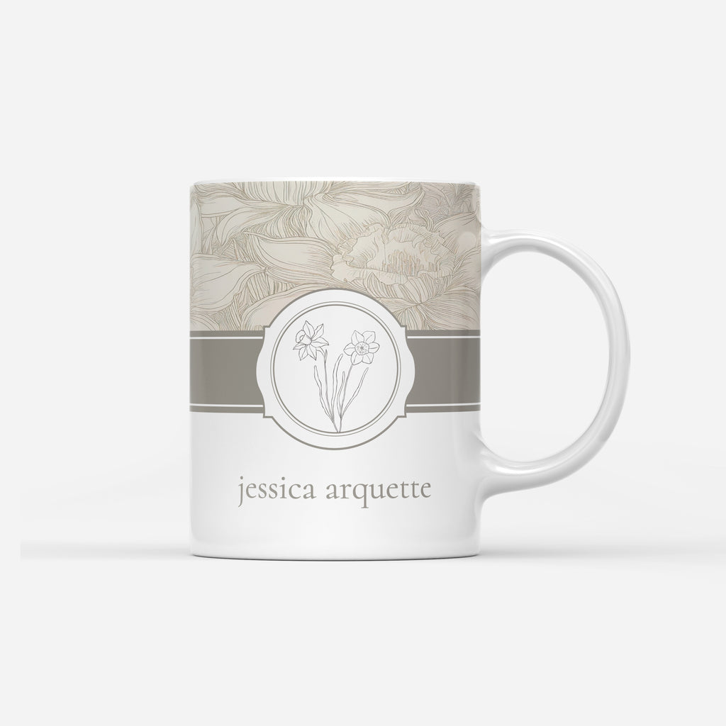 Custom Mug - Birth Flower