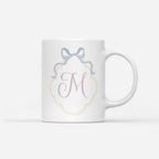 Custom Mug - Ribbon Crest Initial