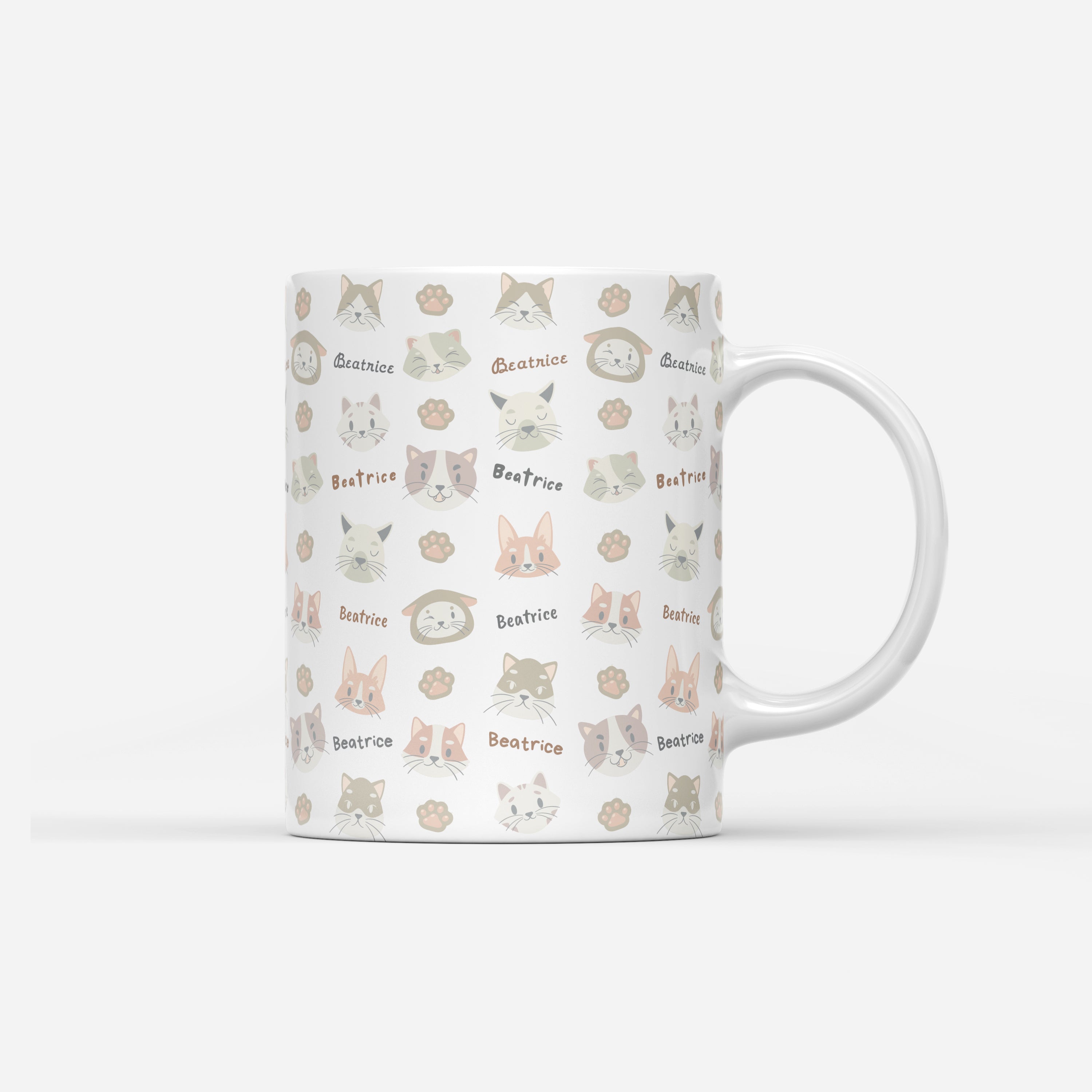 Custom Mug - Cute Cats Pattern