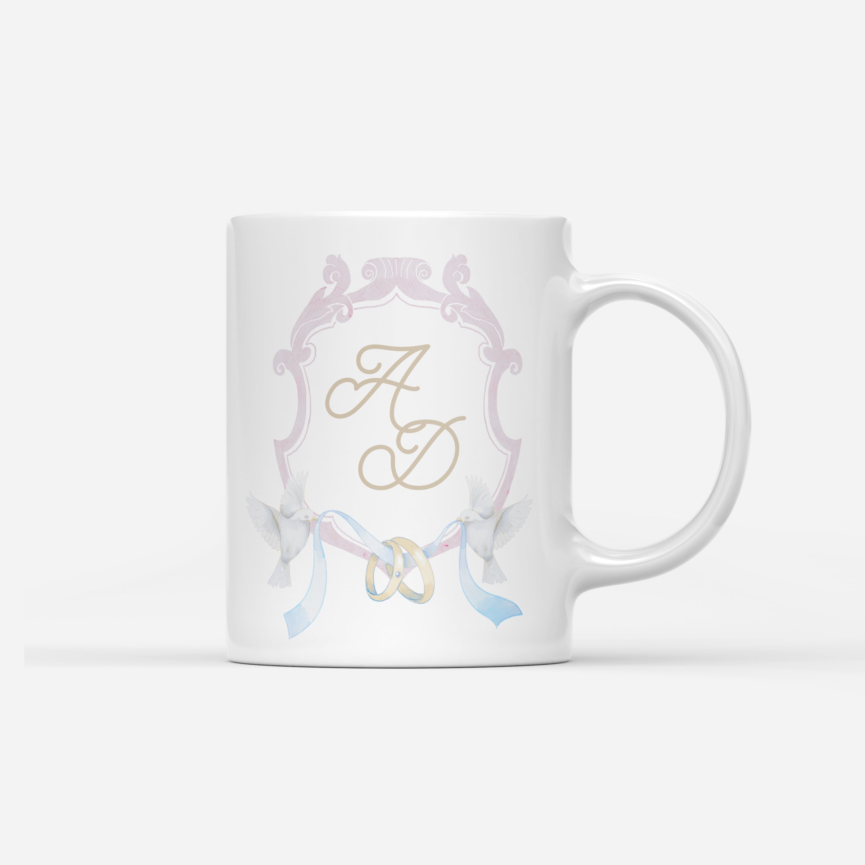Custom Mug - Dove Rings