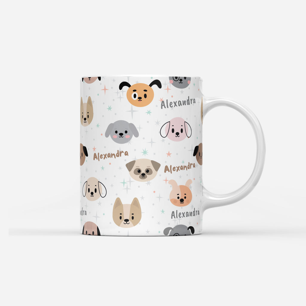 Custom Mug - Cute Dog Pattern