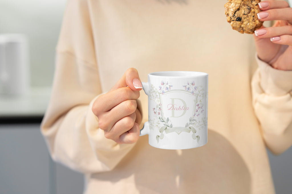 Custom Mug - Floral Crest