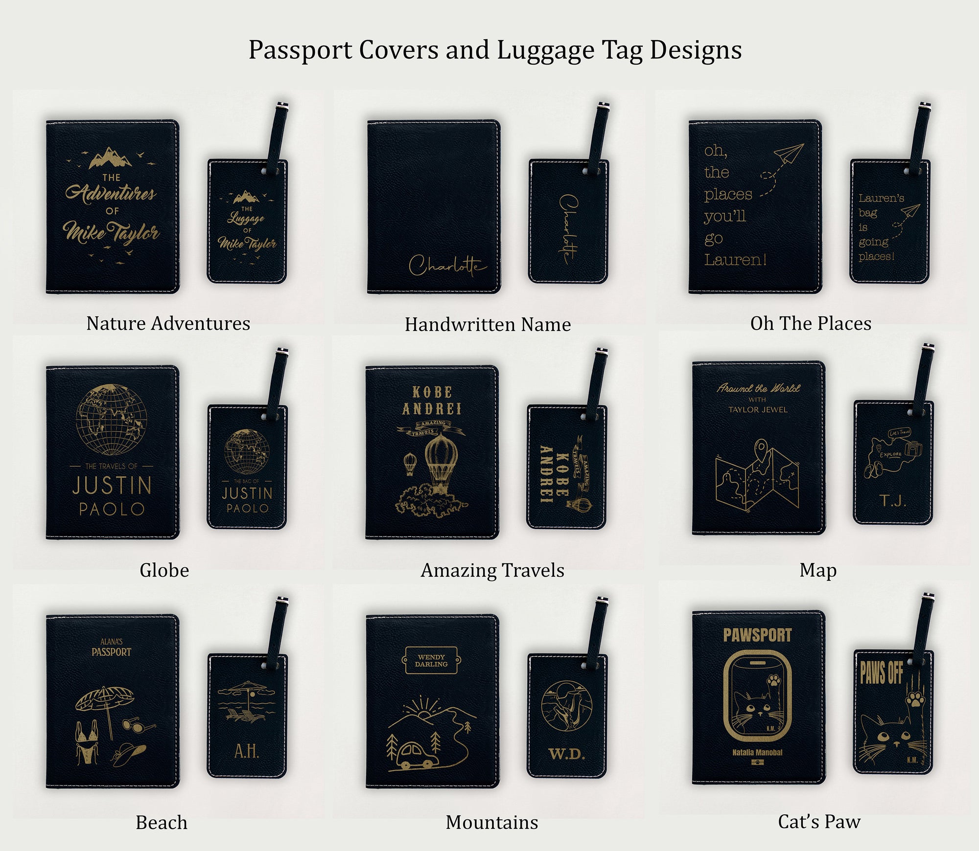 The Jetsetter (Passport Cover + Luggage Tag)