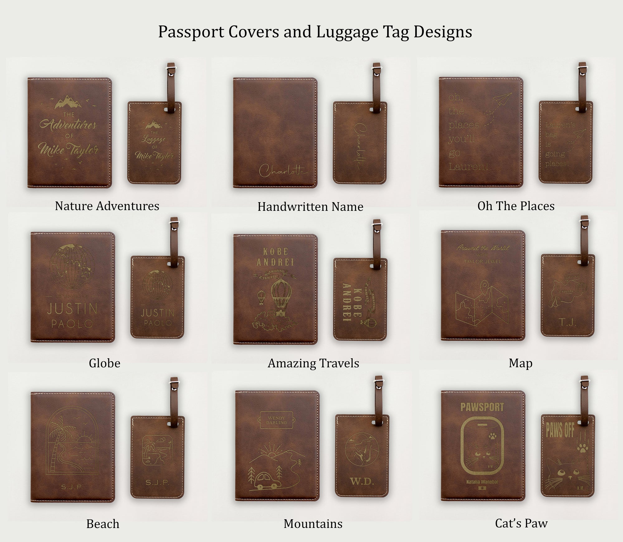 The Jetsetter (Passport Cover + Luggage Tag)