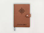 Custom Leather Journal - Compass