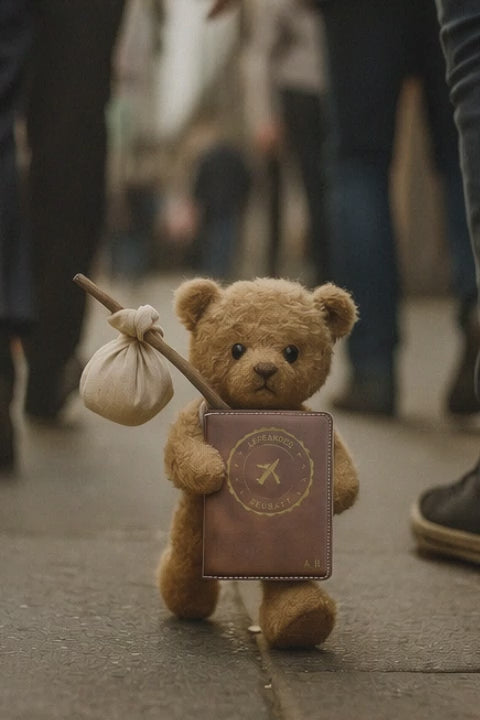 Passport Holder - Vintage Plane