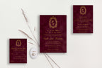 Giselle Velvet Wedding Invitations