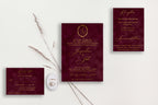 Jacqueline Velvet Wedding Invitations