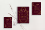 Blair Velvet Wedding Invitations