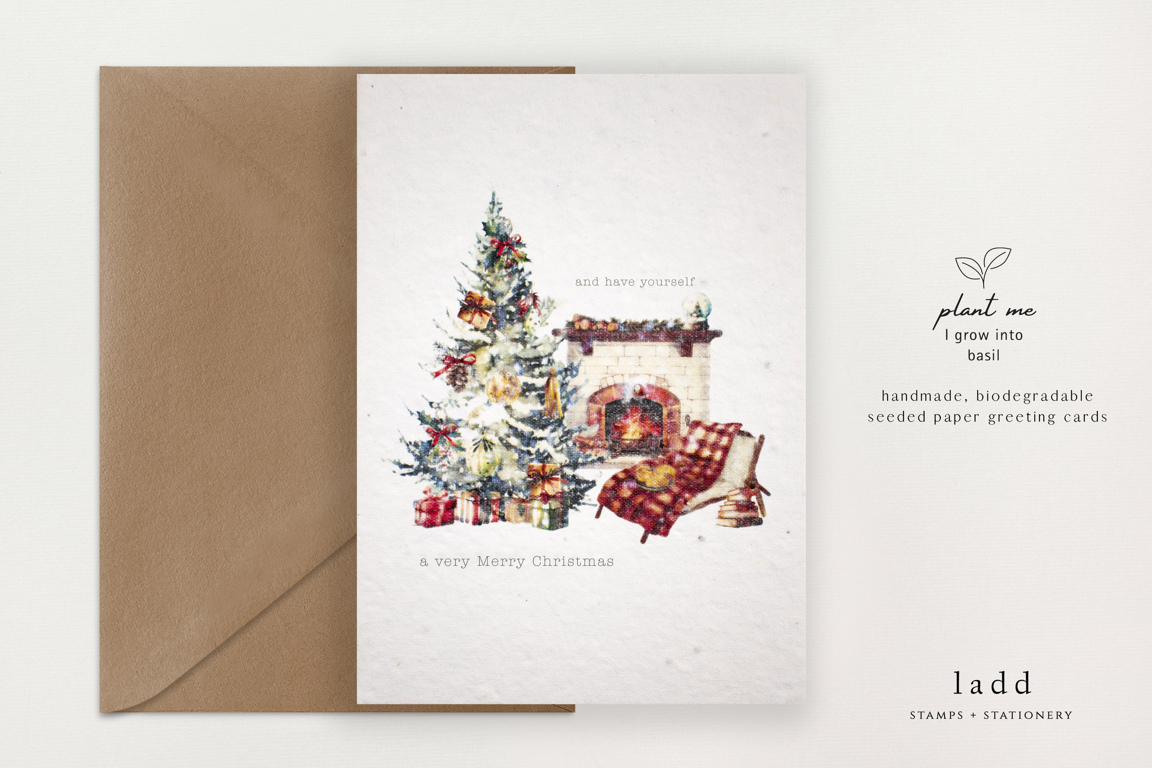Seeded Christmas Cards (Rustic) - Have Yourself A Merry Little Christmas