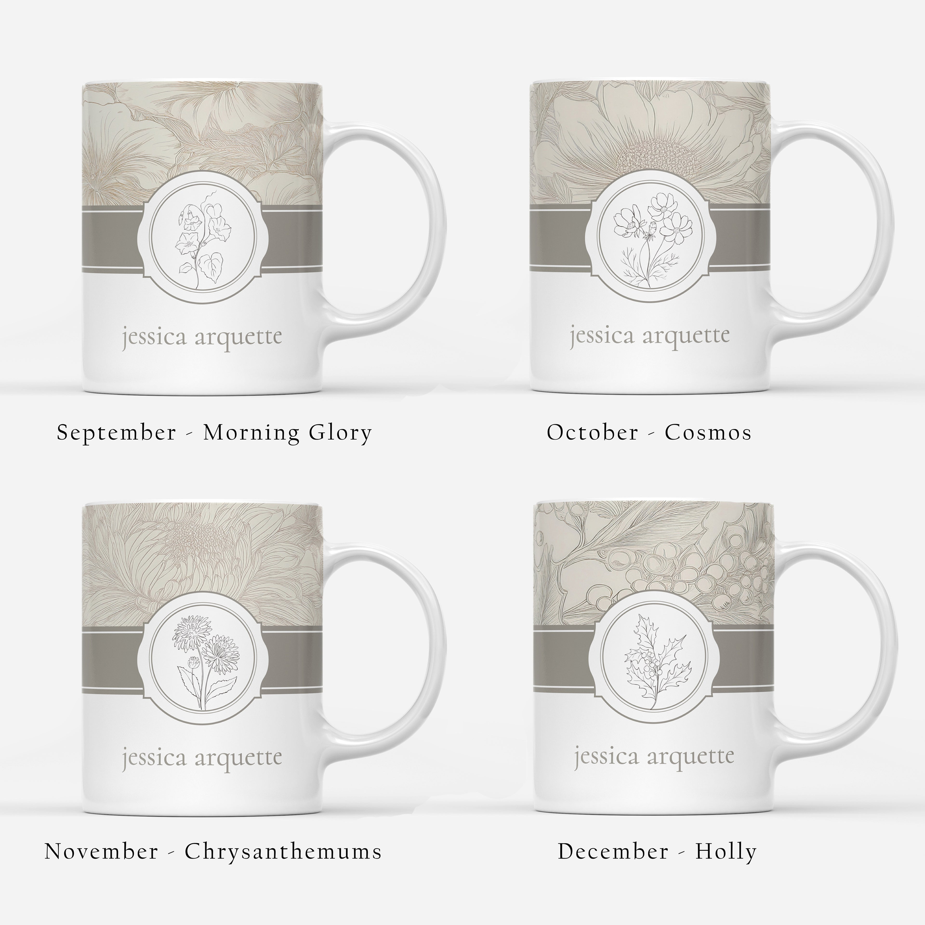 Custom Mug - Birth Flower