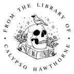 Book Embosser - Skull on Books