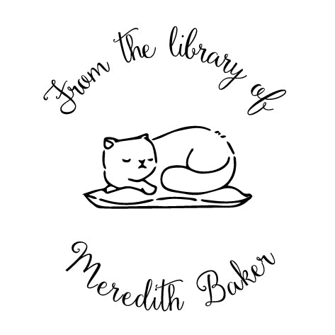 Book Embosser - Cat Sleeping