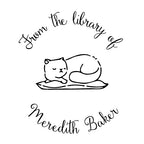 Book Stamp - Cat Sleeping