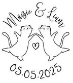 Stamp - Cats Dancing