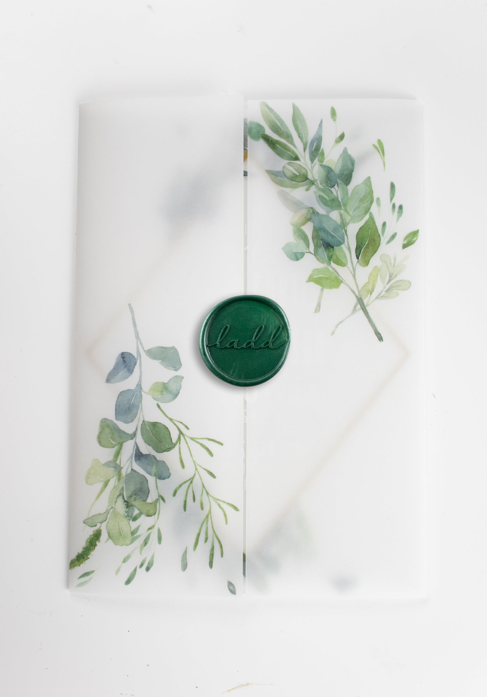 100 pcs Matching Vellum Wrap with Wax Seal