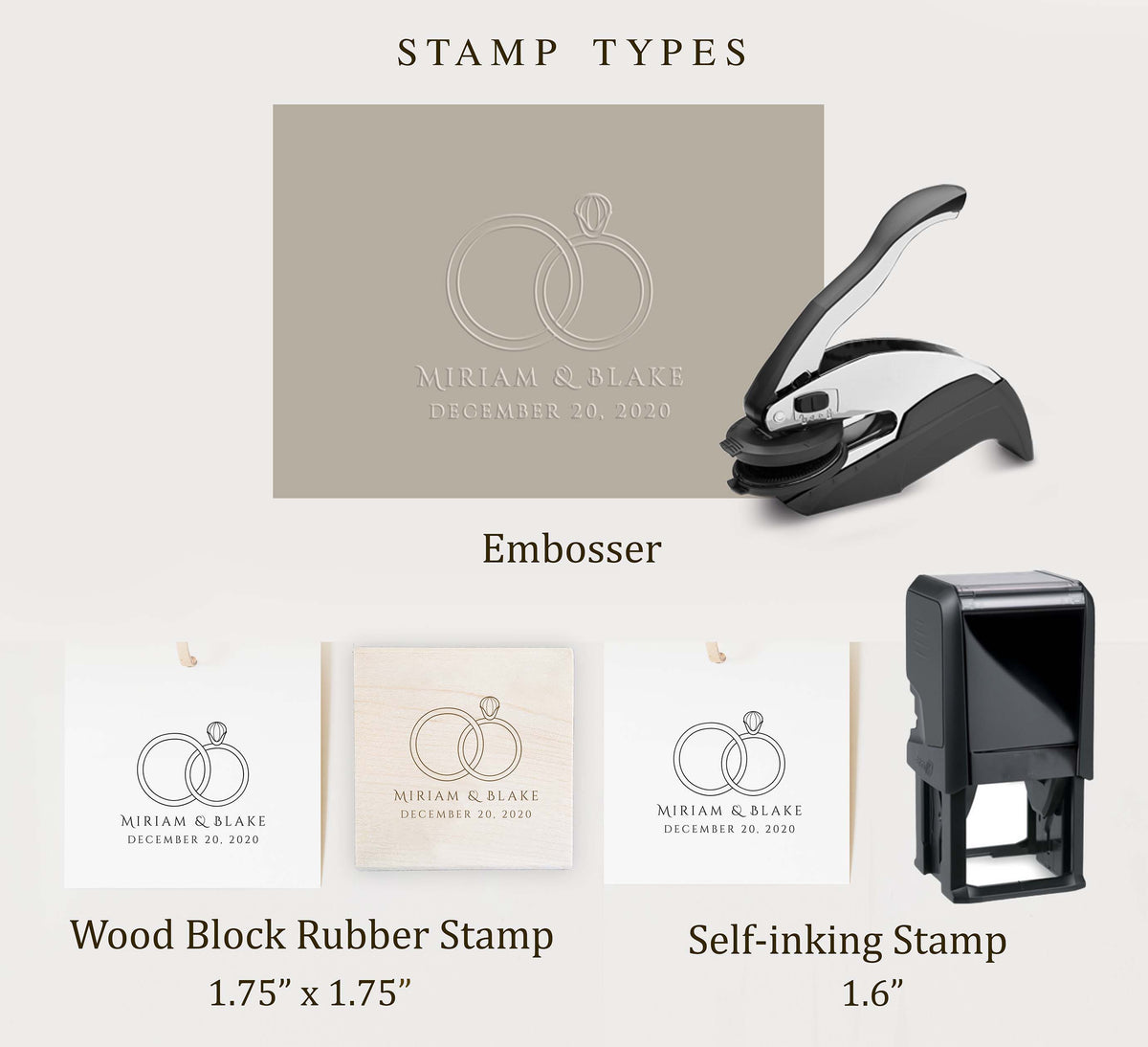 Embosser - Wedding Rings