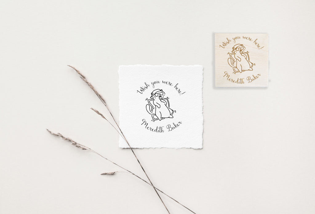 Stamp - Cat Vacation