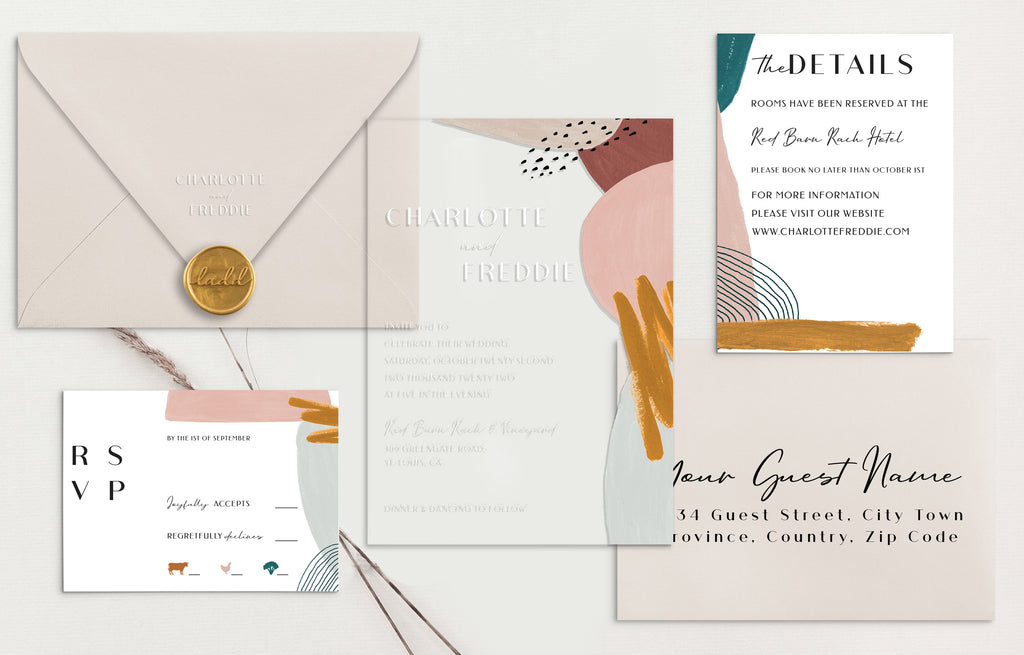 Charlotte Acrylic Wedding Invitations