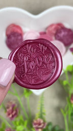 Wax Seal - Love on Leaves Pattern
