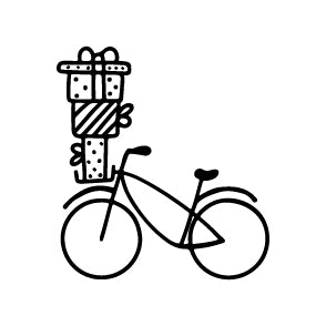 Wax Seal Stamp - Bicycle with Presents