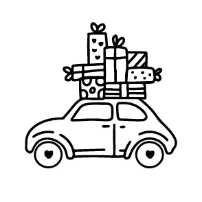 Wax Seal Stamp - Car with Presents