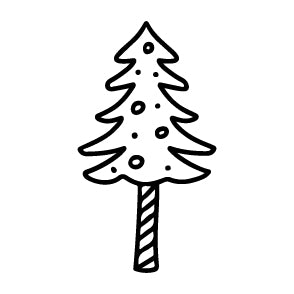 Wax Seal Stamp - Tall Christmas Tree