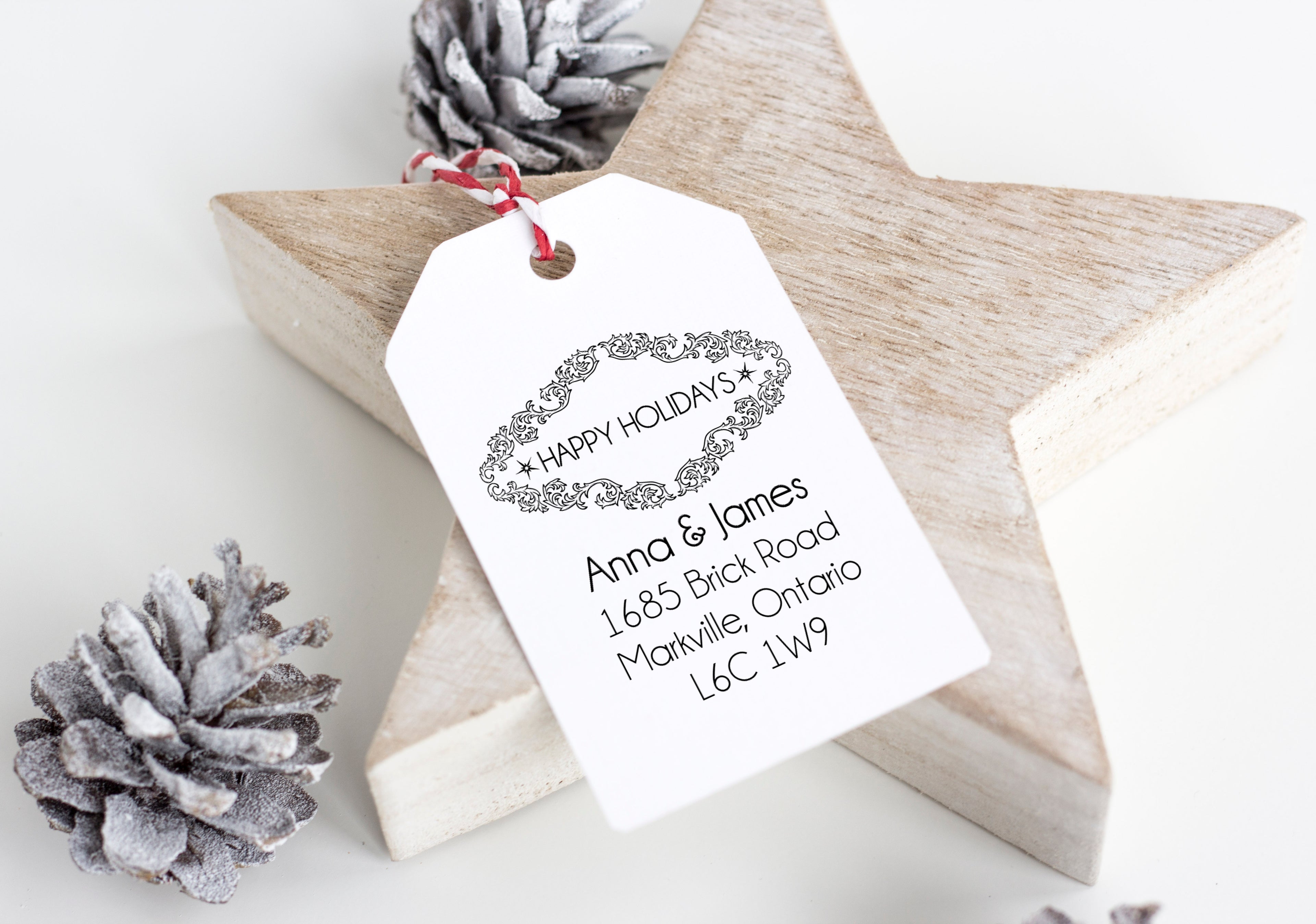 Stamp - Sparkling Holidays Address