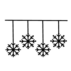 Wax Seal Stamp - Hanging Snowflakes