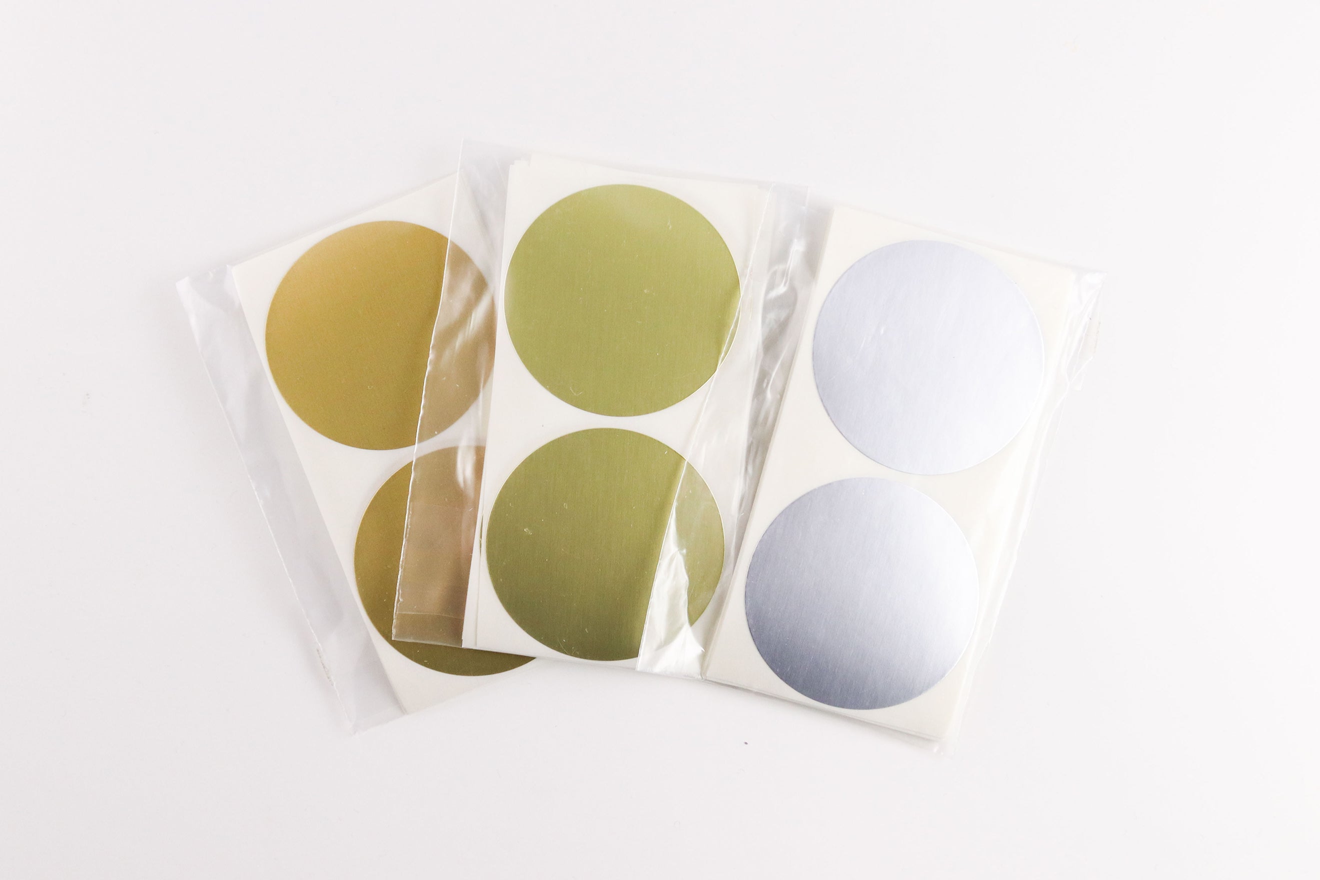 Metallic Round Stickers 2" (Pack of 50)