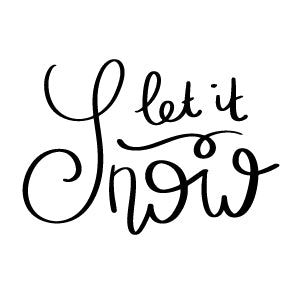 Wax Seal Stamp - Let It Snow Lettering