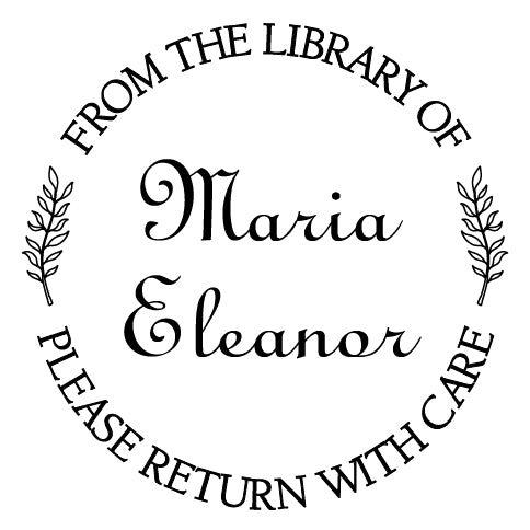 Book Stamp From the Library of Maria