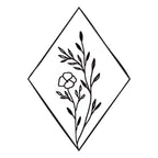 Wax Seal - Flower in Diamond