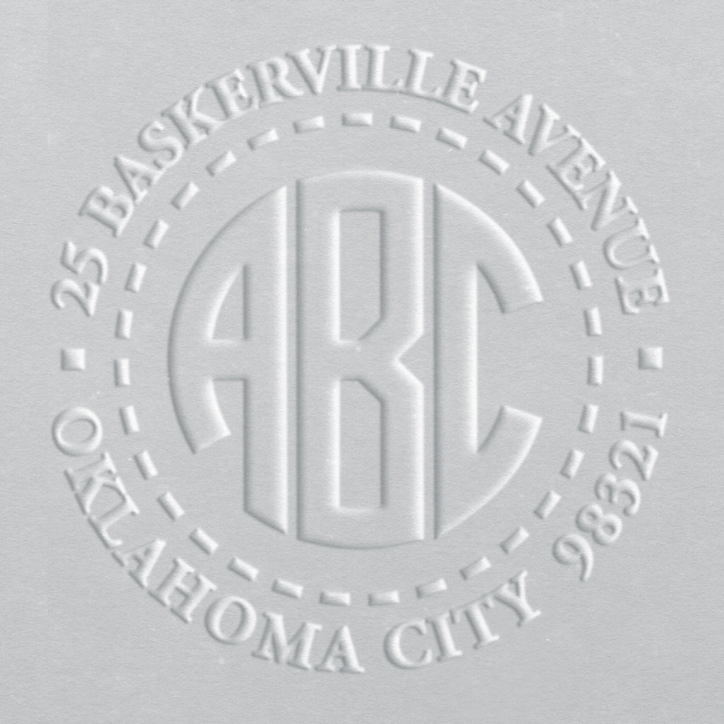 Address Embosser - Block Monogram