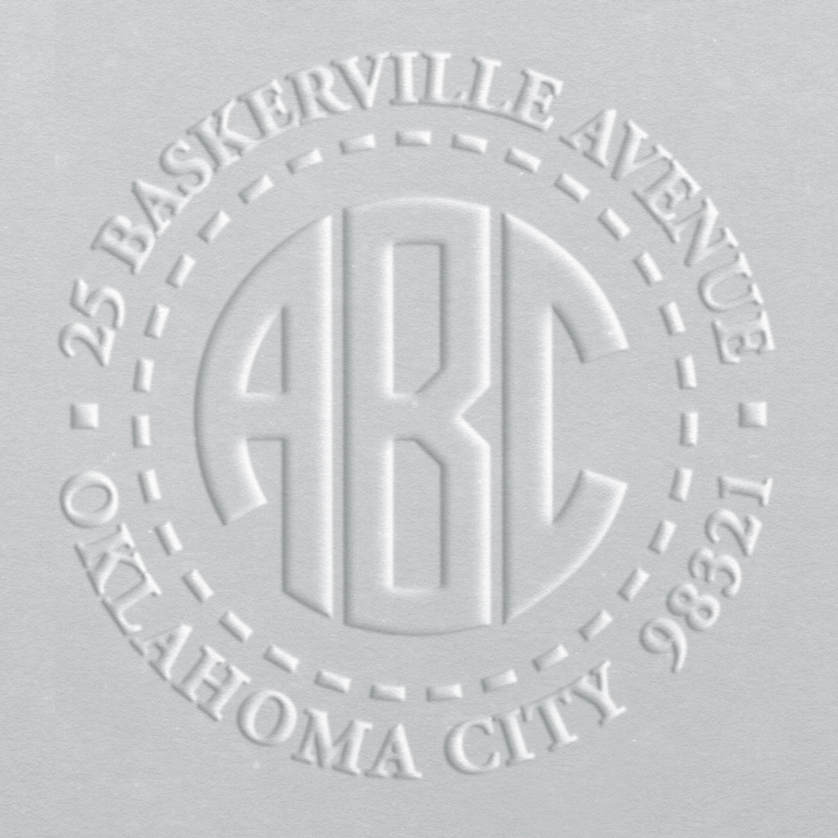 Address Embosser - Block Monogram