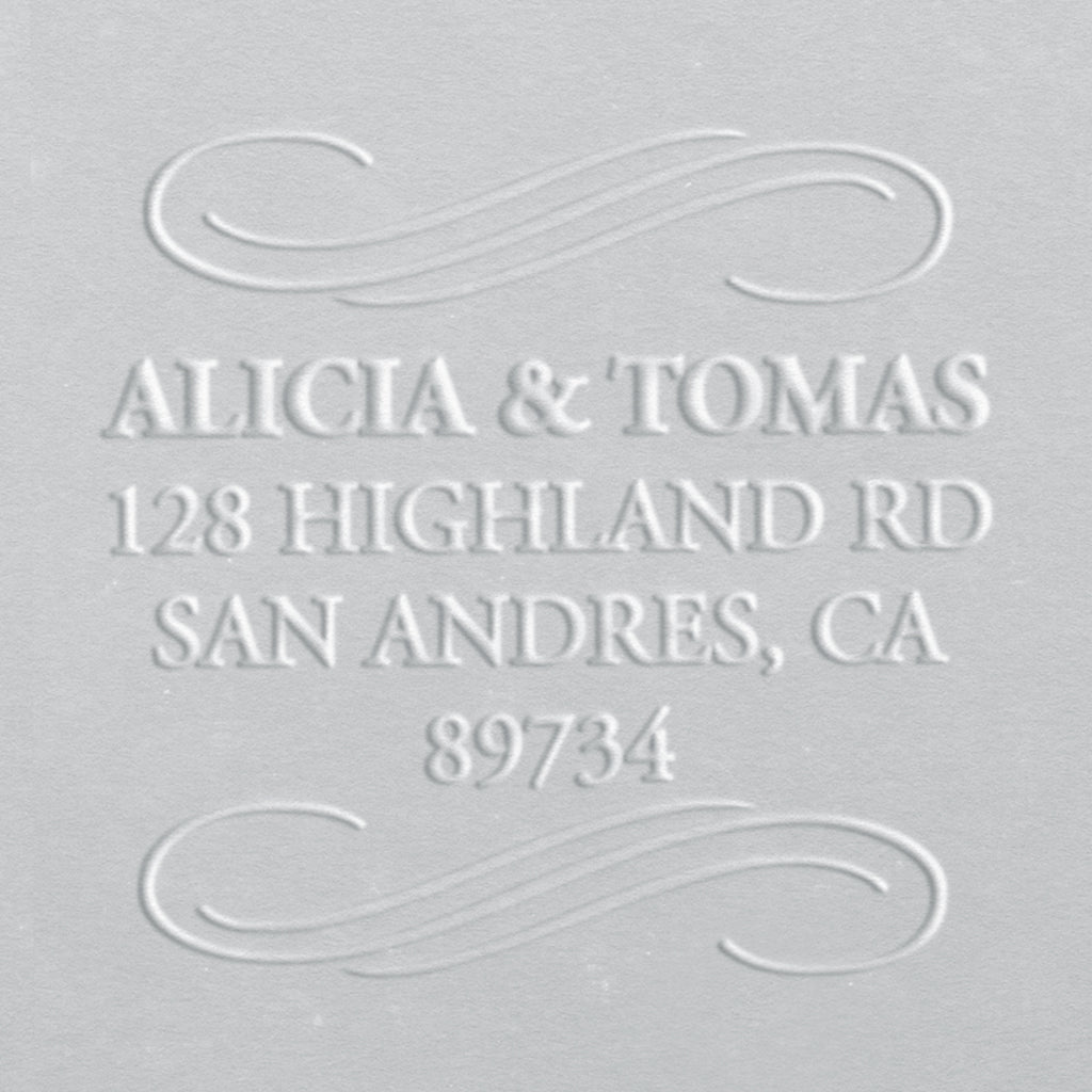 Address Embosser - Elegant Swirls