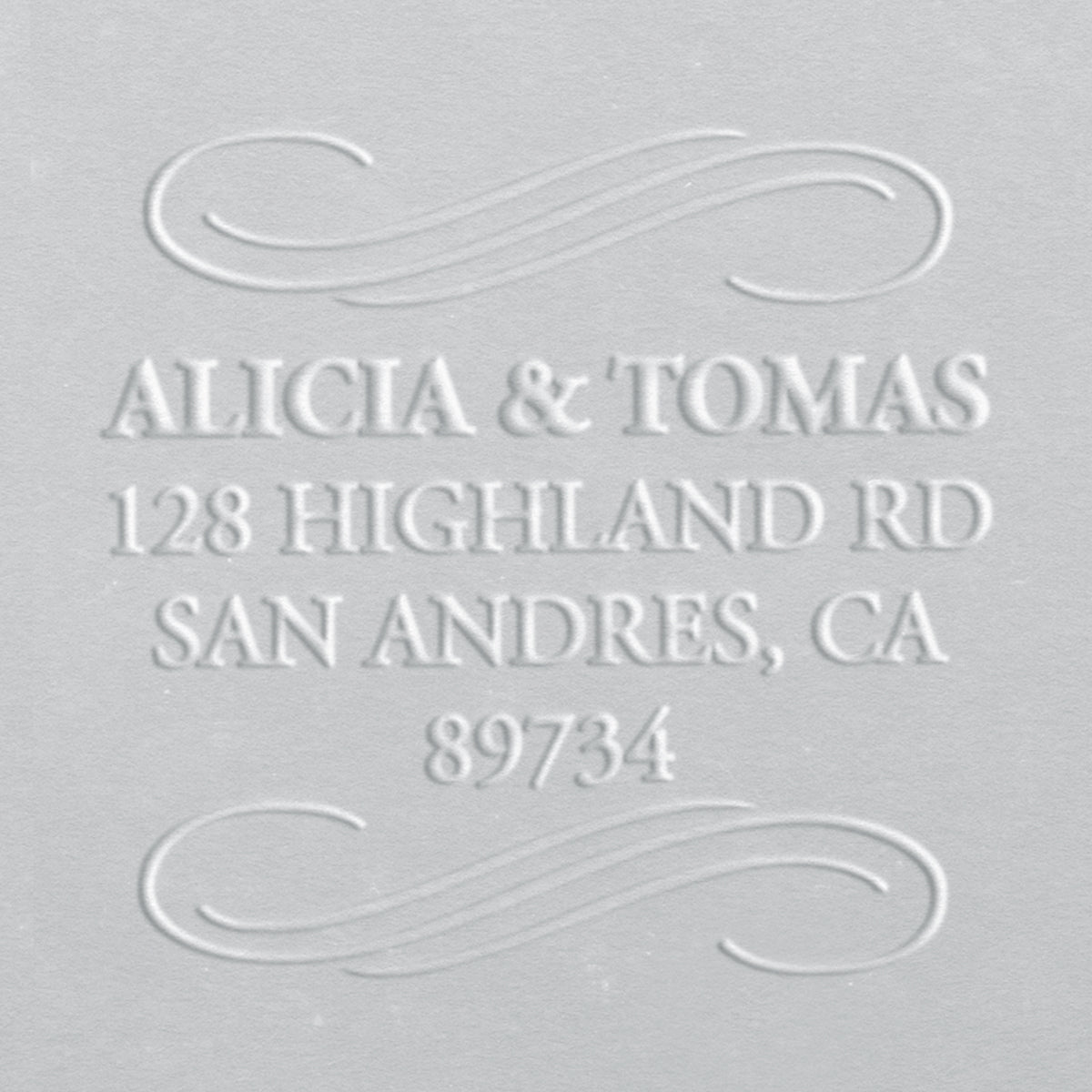 Address Embosser - Elegant Swirls
