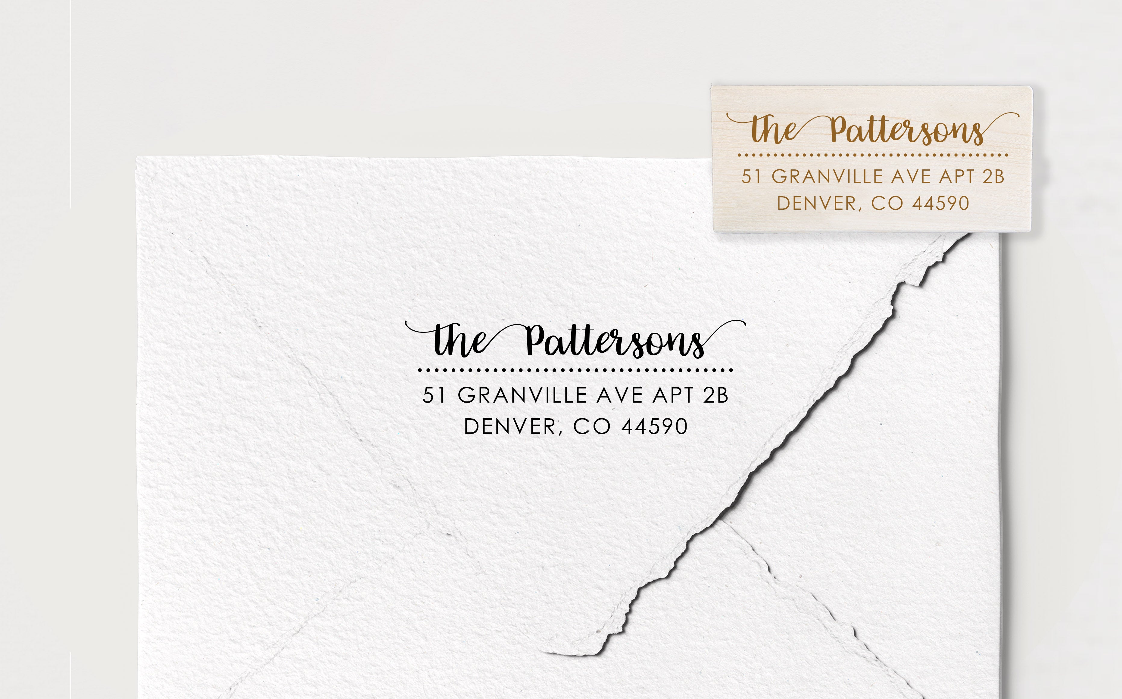 Pattersons Address Stamp