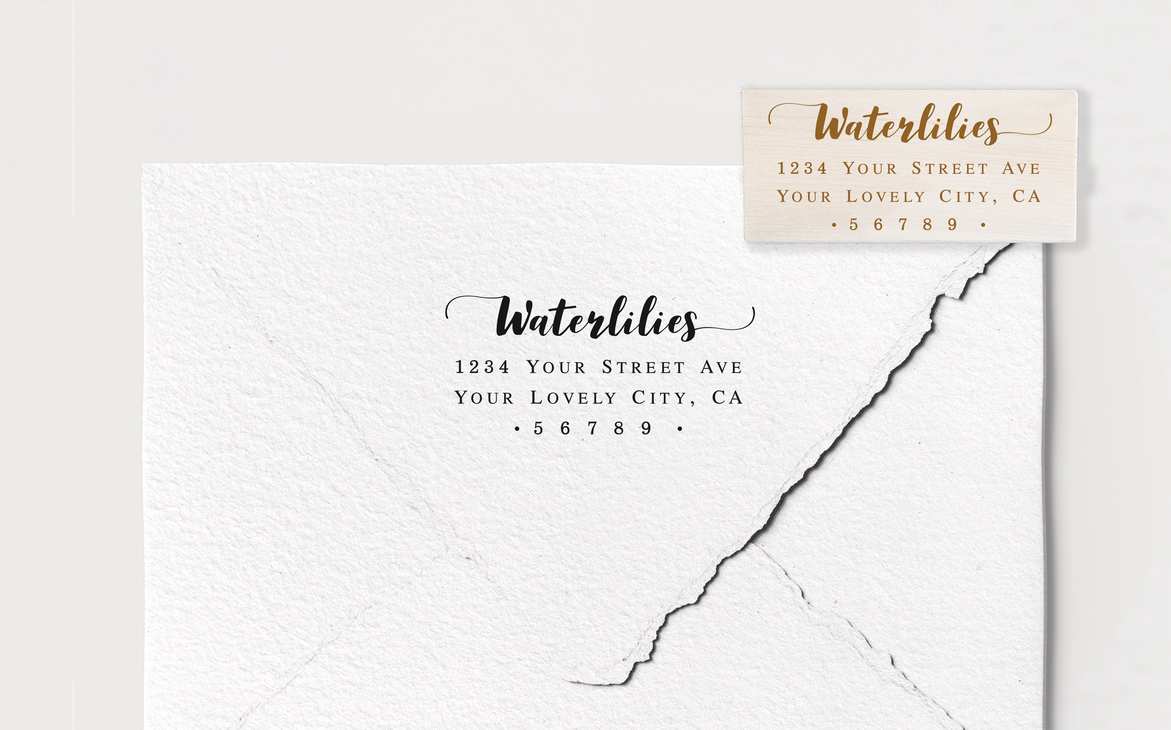 Stamp - Waterlilies