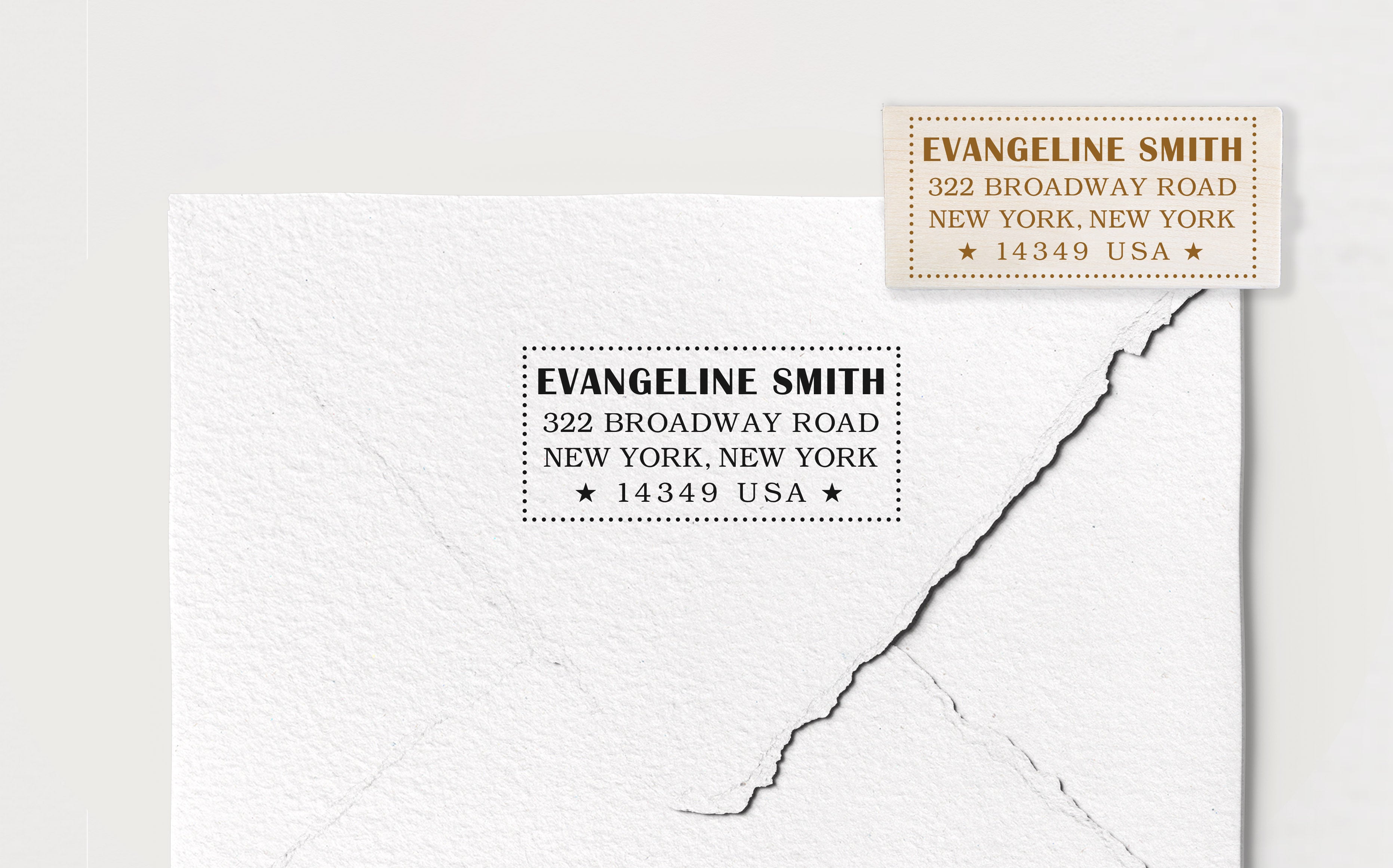 Evangeline Address Stamp